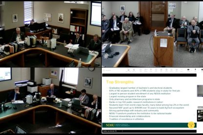 Photo of legislative testimony