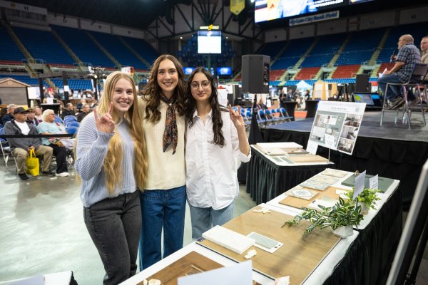 interior design students at the Home and Garden show